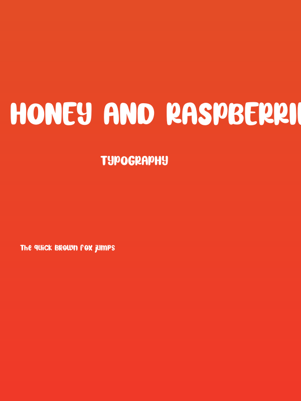 Honey and Raspberries Poster
