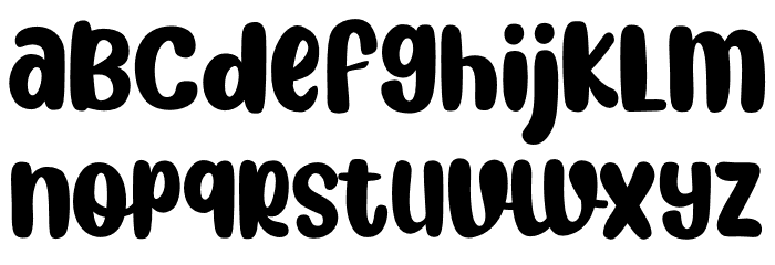 Honey and Raspberries Font LOWERCASE