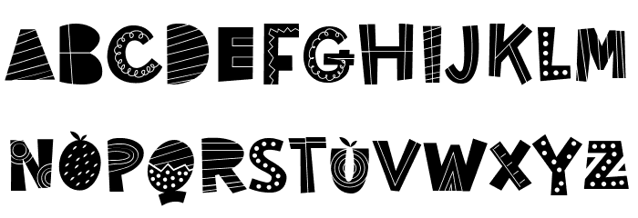 Honey cookies Font LOWERCASE
