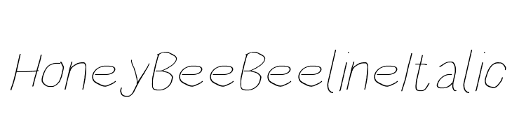 HoneyBee Beeline Italic  Fuentes Gratis Descargar