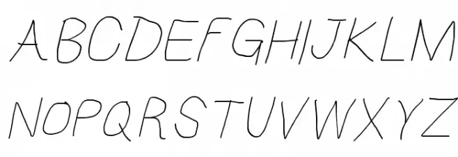 HoneyBee Beeline Italic Шрифта ВЕРХНИЙ