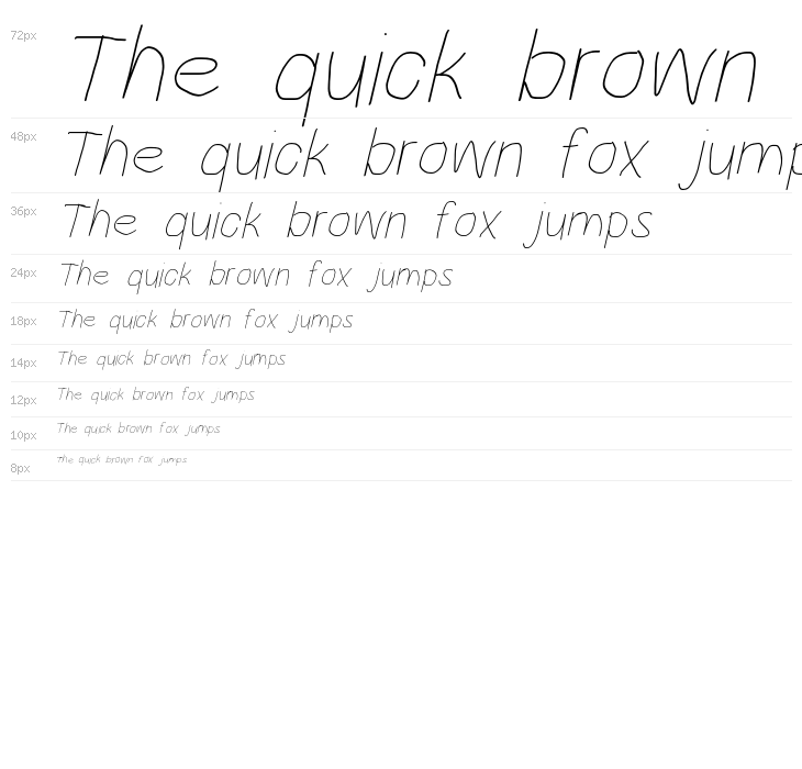 HoneyBee Beeline Italic Waterfall