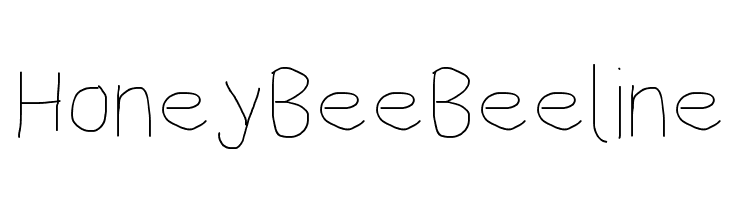 HoneyBee Beeline  フリーフォントのダウンロード