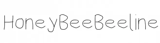 HoneyBee Beeline  Frei Schriftart Herunterladen