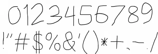 HoneyBee Beeline Font OTHER CHARS