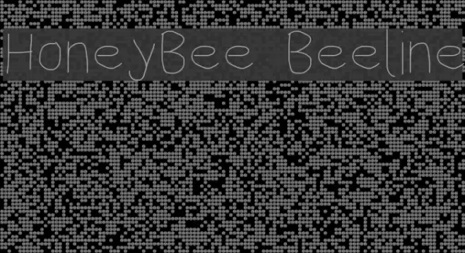 HoneyBee Beeline Font examples