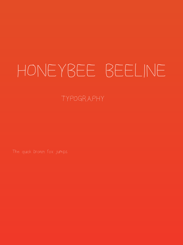 HoneyBee Beeline Poster