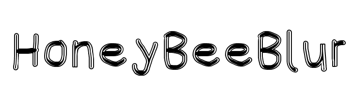 HoneyBee Blur  フリーフォントのダウンロード