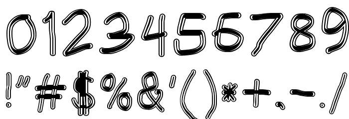 HoneyBee Blur Font OTHER CHARS