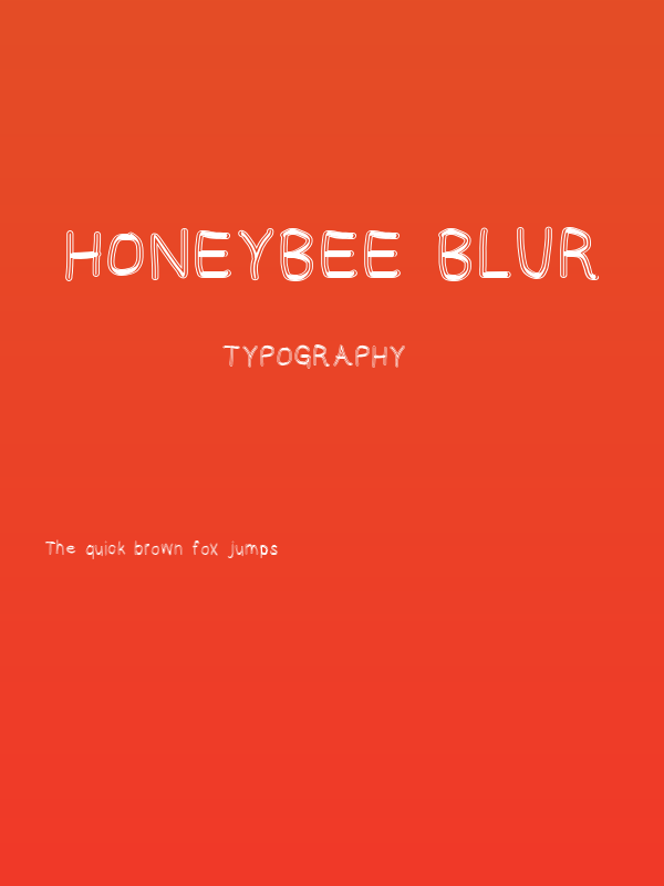 HoneyBee Blur Poster