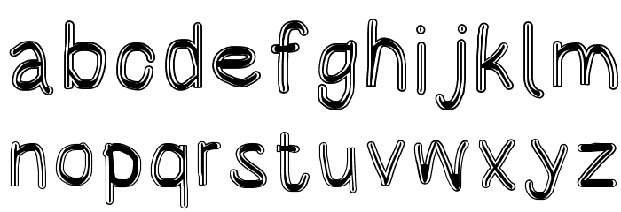 HoneyBee Blur Font LOWERCASE