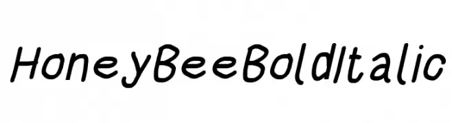 HoneyBee Bold Italic  Frei Schriftart Herunterladen
