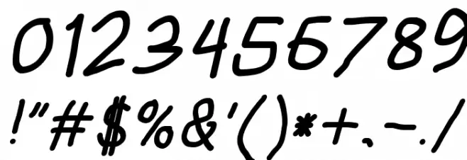 HoneyBee Bold Italic Font OTHER CHARS