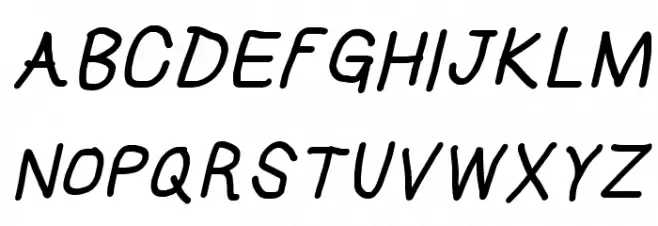 HoneyBee Bold Italic 字体 大写