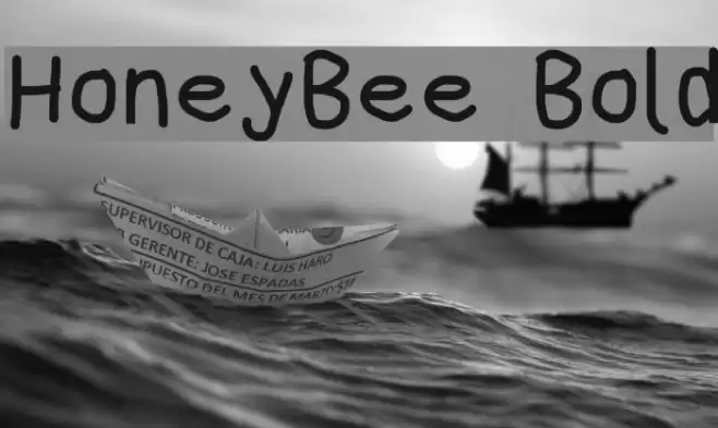 HoneyBee Bold Font examples