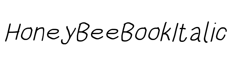 HoneyBee Book Italic Font