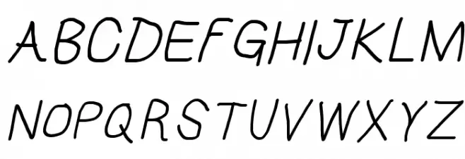 HoneyBee Book Italic Fonte MAIÚSCULAS