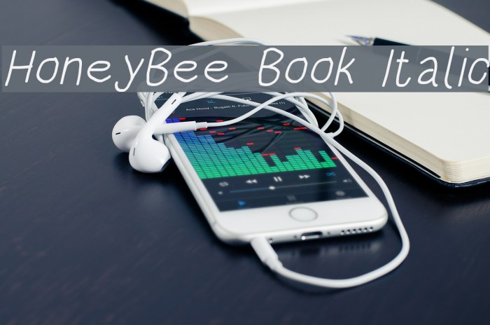 HoneyBee Book Italic Font examples