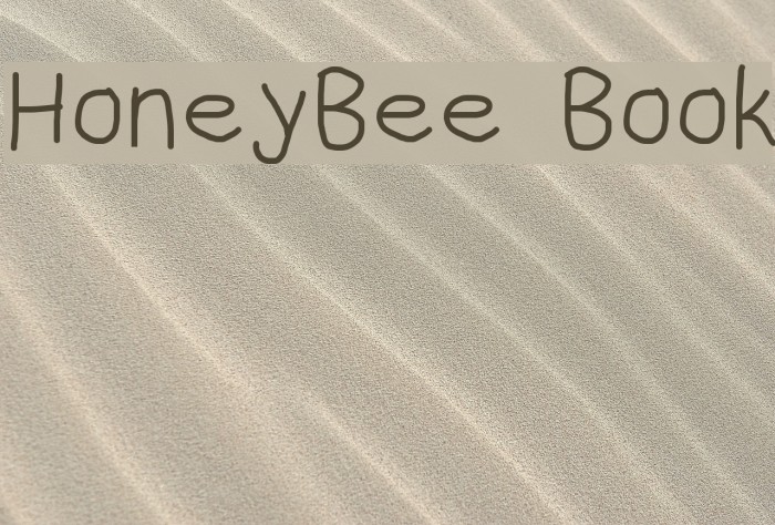 HoneyBee Book Font examples