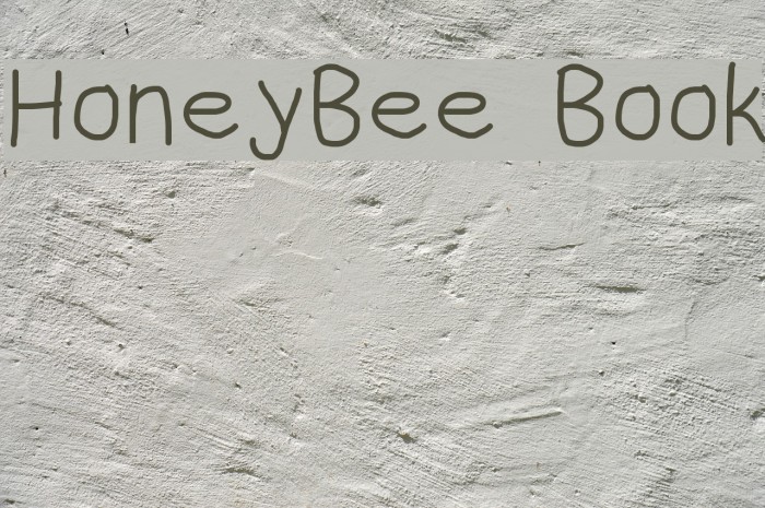 HoneyBee Book Font examples