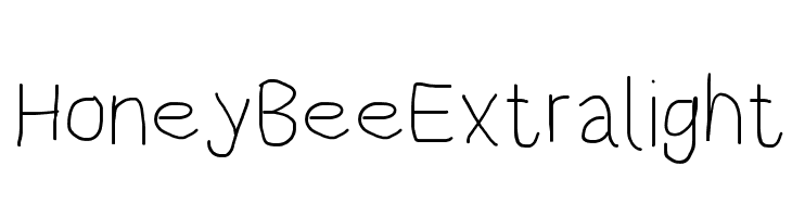 HoneyBee Extralight  नि: शुल्क फ़ॉन्ट्स डाउनलोड