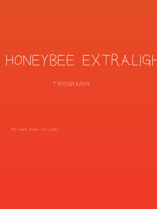 HoneyBee Extralight Poster