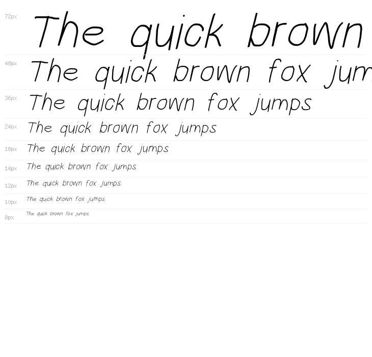 HoneyBee Light Italic Waterfall