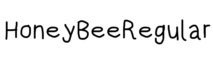 HoneyBee Regular  Скачать бесплатные шрифты