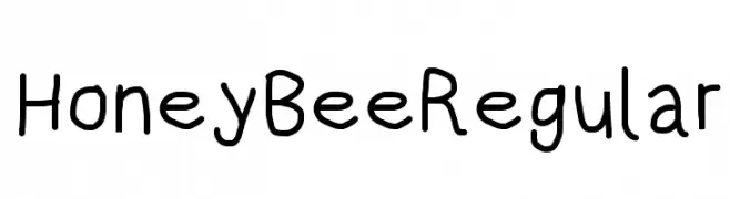 HoneyBee Regular  フリーフォントのダウンロード