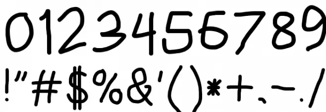 HoneyBee Regular Font OTHER CHARS