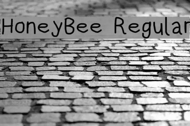 HoneyBee Regular Font examples