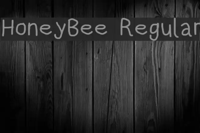 HoneyBee Regular Font examples