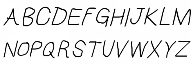 HoneyBee Semilight Italic Шрифта ВЕРХНИЙ