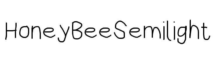 HoneyBee Semilight  Free Fonts Download