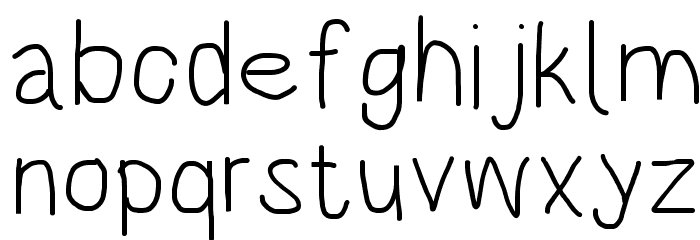 HoneyBee Semilight Font LOWERCASE