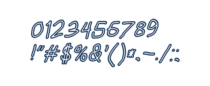 HoneyBee Stripe Italic Other Characters