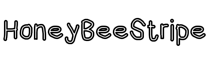 HoneyBee Stripe  フリーフォントのダウンロード