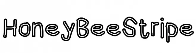 HoneyBee Stripe  フリーフォントのダウンロード