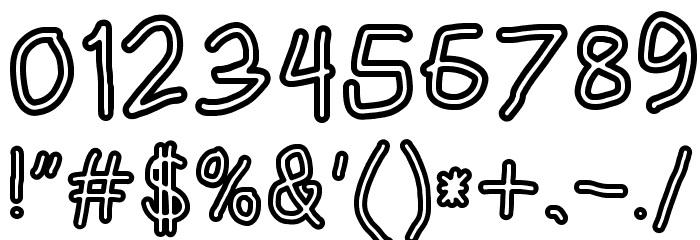 HoneyBee Stripe Font OTHER CHARS