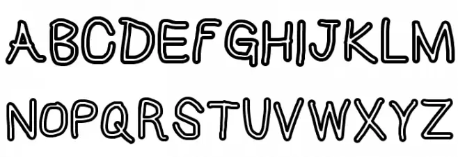 HoneyBee Stripe 字体 大写