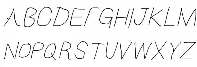 HoneyBee UltraLight Italic 字体 大写