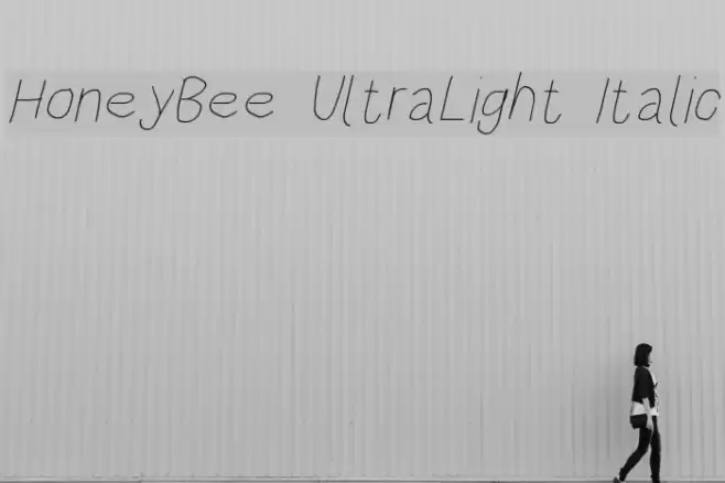 HoneyBee UltraLight Italic examples