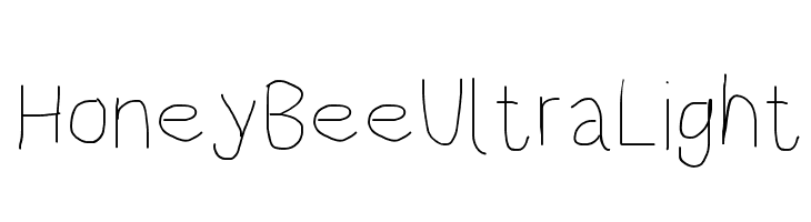 HoneyBee UltraLight  フリーフォントのダウンロード