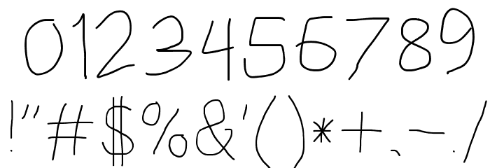 HoneyBee UltraLight Font OTHER CHARS