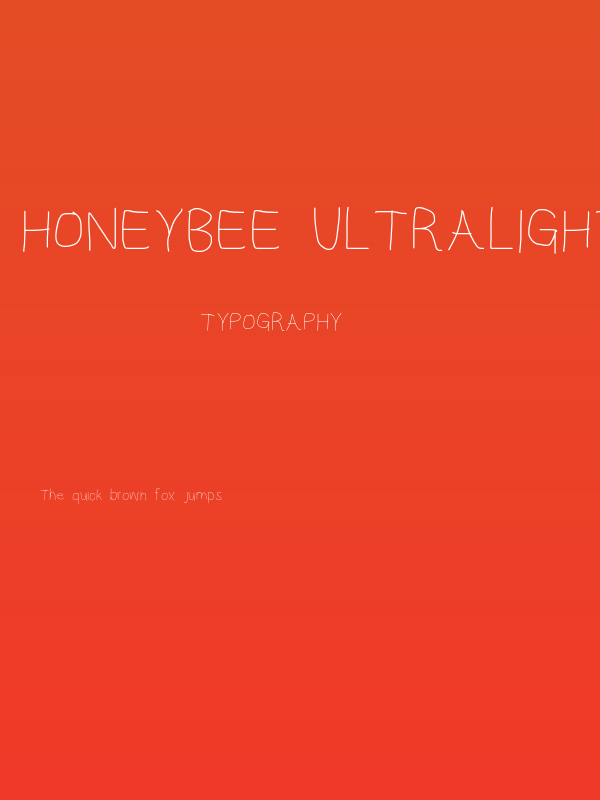 HoneyBee UltraLight Poster