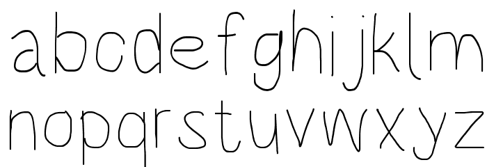 HoneyBee UltraLight Font LOWERCASE