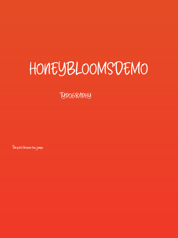 HoneyBloomsDemo Poster