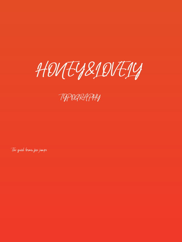 Honey&Lovely Poster