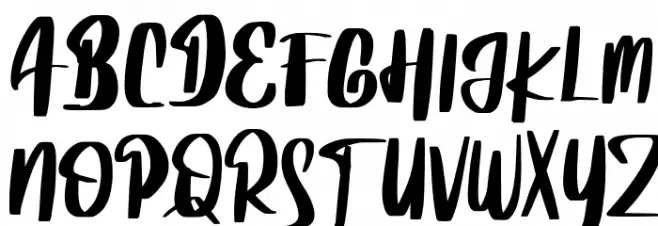 HoneyMoonFREE Font UPPERCASE
