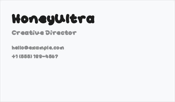 HoneyUltra Business Card